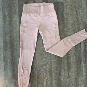 Alo Pink Mesh Yoga Pants
